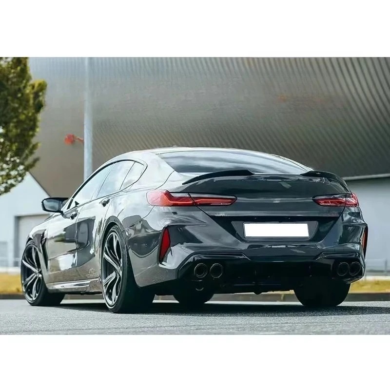AC Style Carbon Fiber Body Kit for  M8 F91 Exterior Accessories with Side Skirts Rear Spoiler Front Lip Rear Diffuser